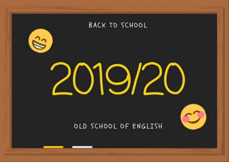 Nowy rok szkolny 2019/20 w Old School of English czas zacząć!